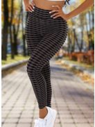 Alakformáló PUSH UP szürke mintás fitness leggings