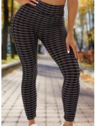 Alakformáló PUSH UP szürke mintás fitness leggings