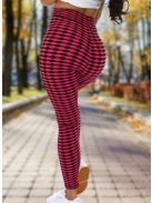 Alakformáló PUSH UP pink mintás fitness leggings