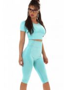 2 részes menta alakformáló fitness együttes Top + leggings