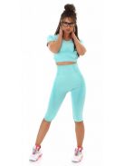 2 részes menta alakformáló fitness együttes Top + leggings