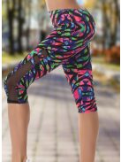 2 részes terep mintás fitness együttes Top + leggings / cicanadrág